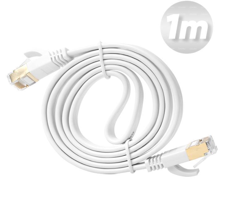 Dark 1 Metre Cat7 BC AWG30 FTP Beyaz Patch Network Kablosu [DK-CB-NT7F100W] - DK-CB-NT7F100W