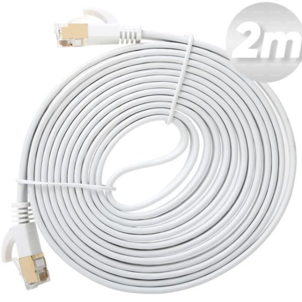 Dark 2 Metre Cat7 BC AWG30 FTP Beyaz Patch Network Kablosu [DK-CB-NT7F200W] - DK-CB-NT7F200W
