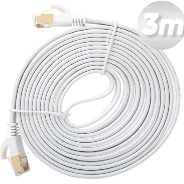Dark 3 Metre Cat7 BC AWG30 FTP Beyaz Patch Network Kablosu [DK-CB-NT7F300W] - DK-CB-NT7F300W