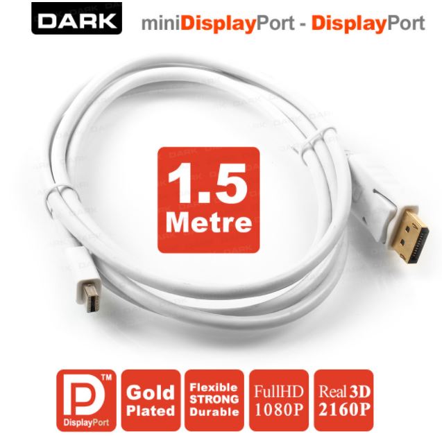 Dark 1.5 Metre Mini Display Port to Display Port Kablo [DK-CB-DPXMDPL150] - DK-CB-DPXMDPL150