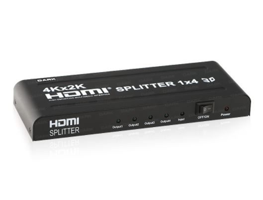 Dark Ultra HD 1 Giriş 4 Çıkışlı HDMI Splitter (Sinyal Çoklayıcı) [DK-HD-SP4X1] - DK-HD-SP4X1