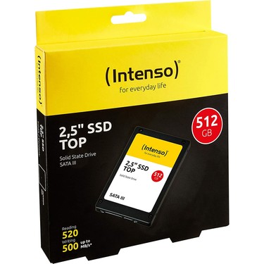 Intenso Top 512GB 2.5"  SATA 3 520-500MB/s (3812450) - Bbi.Isl.Dep.Dsd.0002