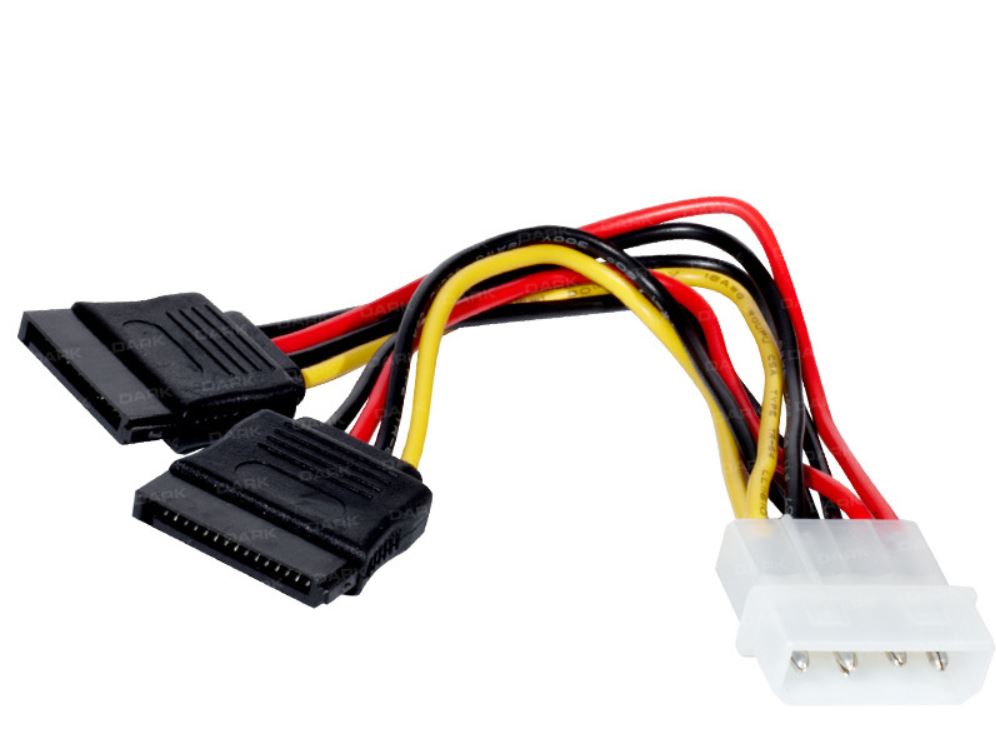 Dark 4Pin Molex - 2x15Pin SATA Dönüştürücü Kablo [DK-CB-P102] - DK-CB-P102