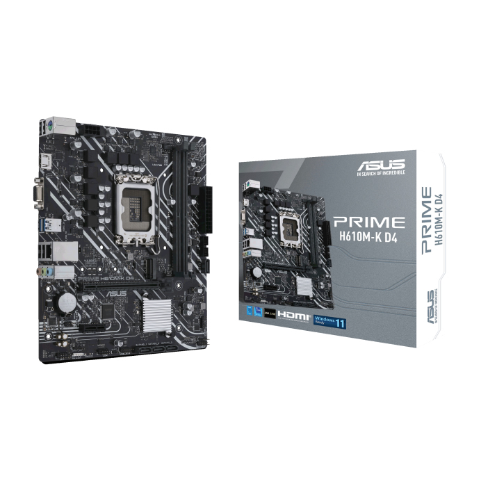 Asus PRIME H610M-K D4 B610 DDR4 M.2  HDMI/VGA  PCI 4.0 1700p Anakart - Bbi.Isl.Ank.Int.0026