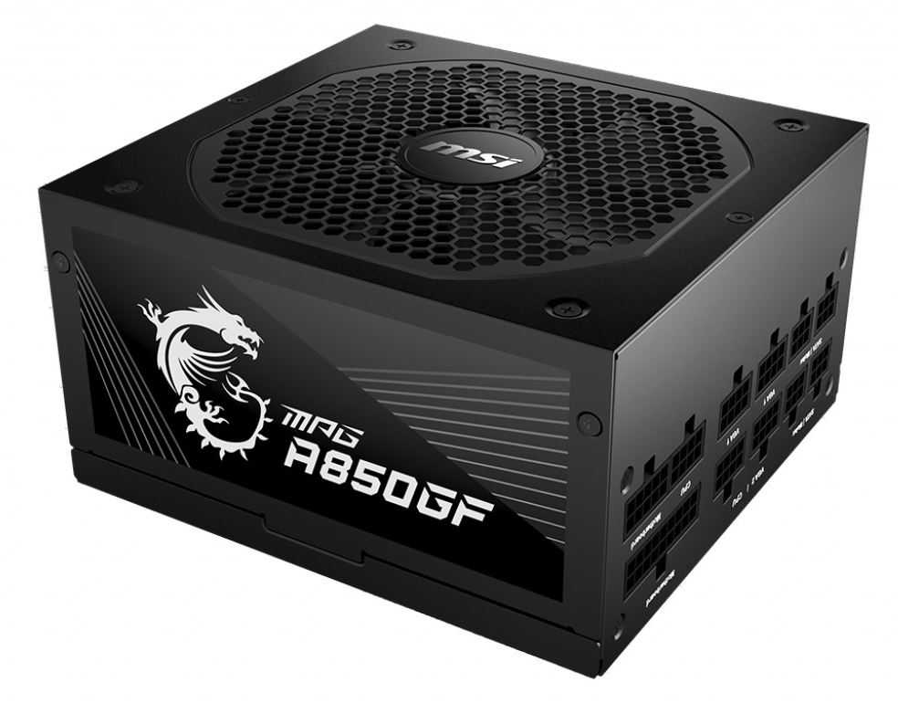 MSI MPG A850GF 850W 80+Gold 140mm Fan Power Supply - MPG A850GF
