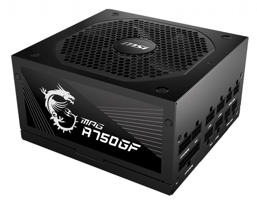 MSI MPG A750GF 750W 80+Gold 140mm Fan Power Supply - MPG A750GF