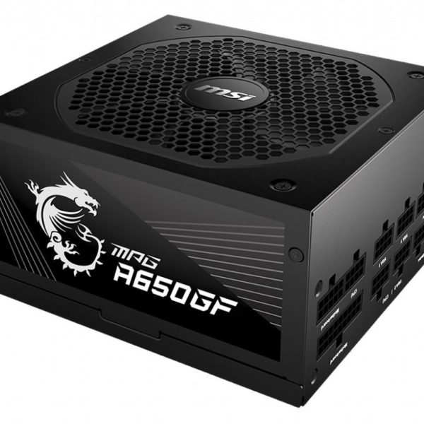 MSI MPG A650GF 650W 80+Gold 140mm Fan Power Supply - MPG A650GF