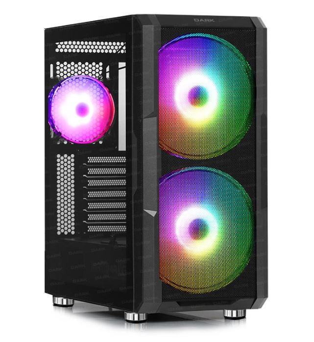 Dark MAXIMA V20 PSU Yok 1x12cm 2x20cm ARGB Fan Mid Tower Gaming Kasa (DKCHMAXV20 - DKCHMAXV20