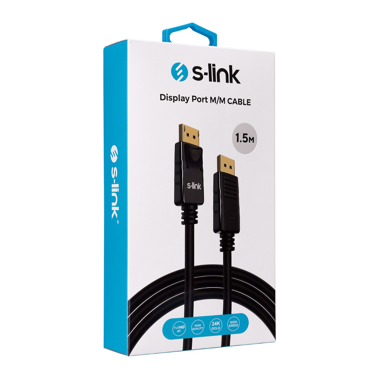 S-LINK SLX-460 1.5m 4k Display Port M/M Kablo - SLX-460