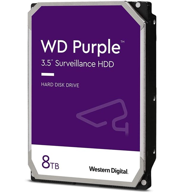 WD 8TB Purple 3.5" Sata3 5640Rpm 128MB 7/24 Güvenlik Hdd [WD84PURZ] - WD84PURZ