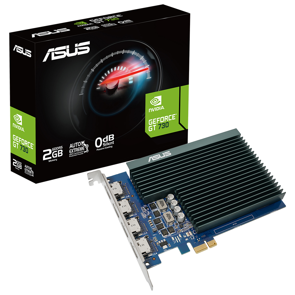 Asus 2GB GT730-4H-SL-2GD5 [64Bit] GDDR5 4xHDMI - 90YV0H20-M0NA00