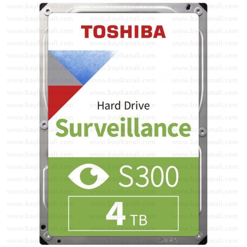 Toshiba 4TB S300 3.5" Sata3 5400Rpm 256MB 7/24 Güvenlik Hdd [HDWT840UZSVA] - HDWT840UZSVA