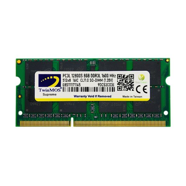 TWINMOS MDD3L8GB1600N 8GB DDR3 1600Mhz Notebook Bellek 1.35 Volt - 30476