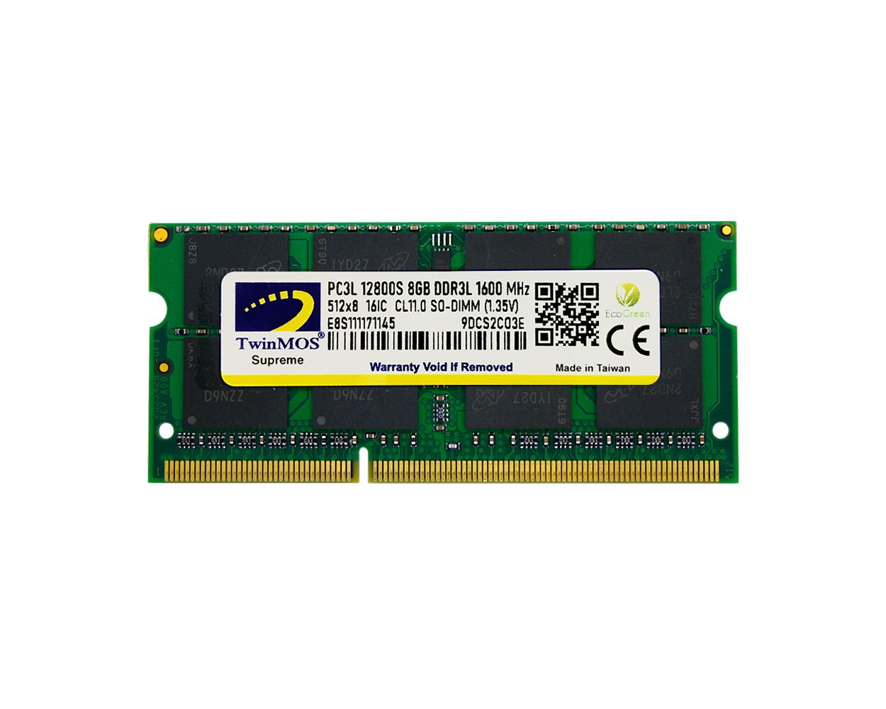 TWINMOS MDD3L8GB1600N 8GB DDR3 1600Mhz Notebook Bellek 1.35 Volt - 30476