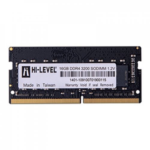 Hi-Level 16GB 3200MHz DDR4 Sodimm [HLV-SOPC25600D4/16G] - HLV-SOPC25600D4/16G