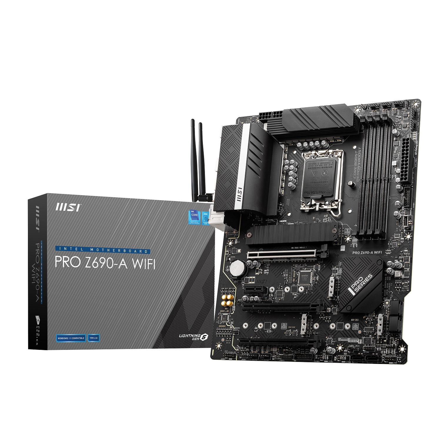 MSI PRO Z690-A WIFI DDR4 LGA1700P Ses+2.5Lan HDMI DP M2 USB3.2 ATX - PRO Z690-A WIFI DDR4