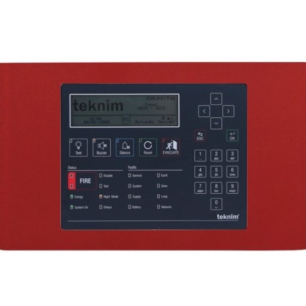 TEKNİM TFP-1240R Analog Adresli Tekrarlayıcı Panel (Kırmızı) - TFP-1240R
