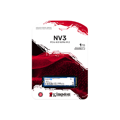 KINGSTON SNV3S/1000G NV3 M.2 1TB (6000-4000MB/s) PCIe + NVMe SSD Disk (22x80MM) - 37157