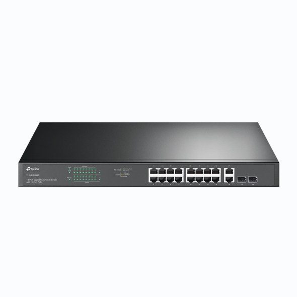 Tp-Link 16Port TL-SG1218MP Gigabit PoE+ 2xComboSFP/RJ45 Yönetilemez Switch - TL-SG1218MP