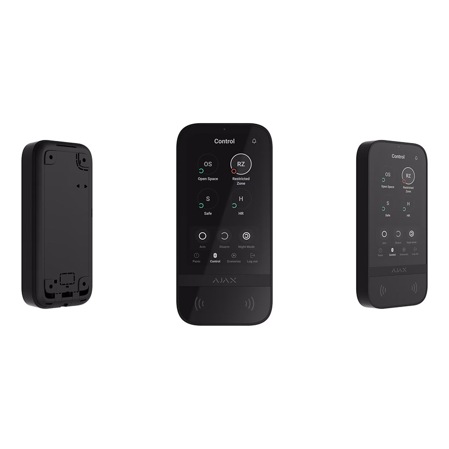 AJAX Keypad TouchScreen - Siyah - KeypadTSS