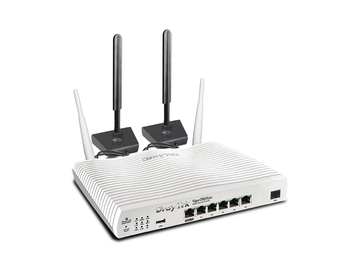 DRAYTEK Vigor 2865Lac WiFi LTE 35b VDSL2 & ADSL2+ Dual-WAN VPN Security Router - Vigor 2865Lac