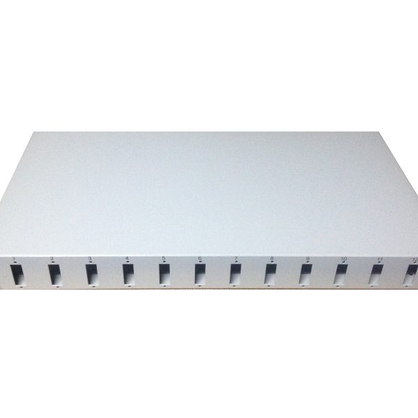 FİBER PANEL 1U 24 PORT KASETLİ SC-DX SİYAH - 102005-LG.KS24
