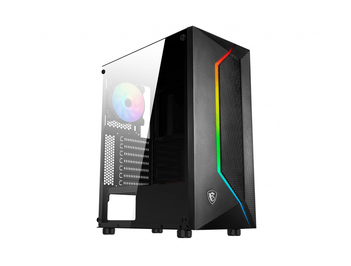 MSI MAG VAMPIRIC 100R Temperli Cam  1 x A-RGB Fan 1 x 120mm Fan ATX Gaming Bilgi - MAG VAMPIRIC 100R