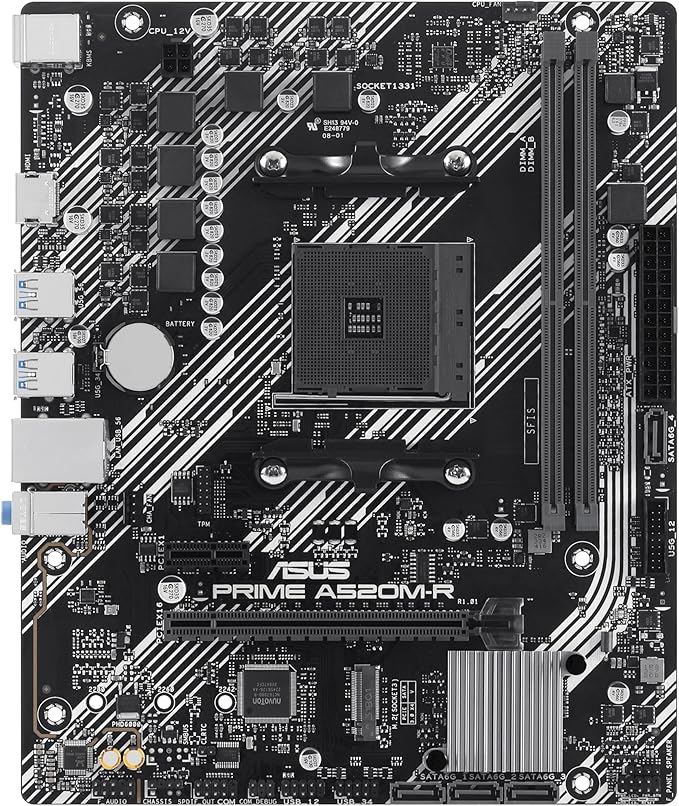 ASUS PRIME A520M-R A520 DDR4 (Vga Yok) GLan mATX HDMI M2 USB3.2 AM4 AMD Anakart - 37936