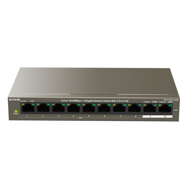 TENDA TEF1110P-8-102W 8FE PoE Port (102W)
