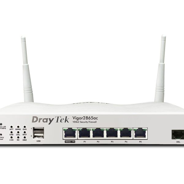 DRAYTEK Vigor 2865ac WiFi VDSL2 & ADSL2+ Dual-Wan VPN Security Router Modem - Vigor 2865ac