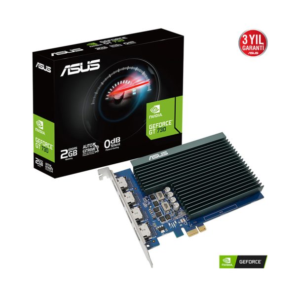 2 GB ASUS GT730-4H-SL-2GD5 GDDR5 Low Profile 64bit - 90YV0H20-M0NA00