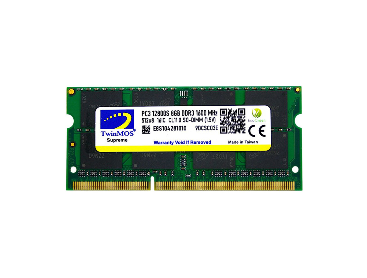 TwinMOS Sodimm 8 GB 1600MHz 1.5V DDR3  Notebook Ram - MDD38GB1600N