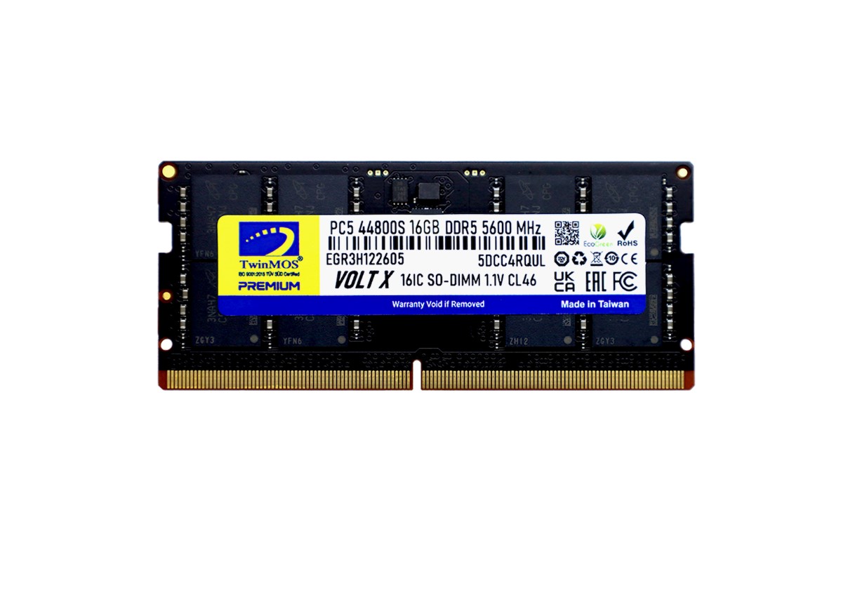 TwinMOS 16GB 5600MHz DDR5 CL46 SO-DIMM Ram (TMD516GB5600S46) - Bbi.Isl.Bel.Not.0042