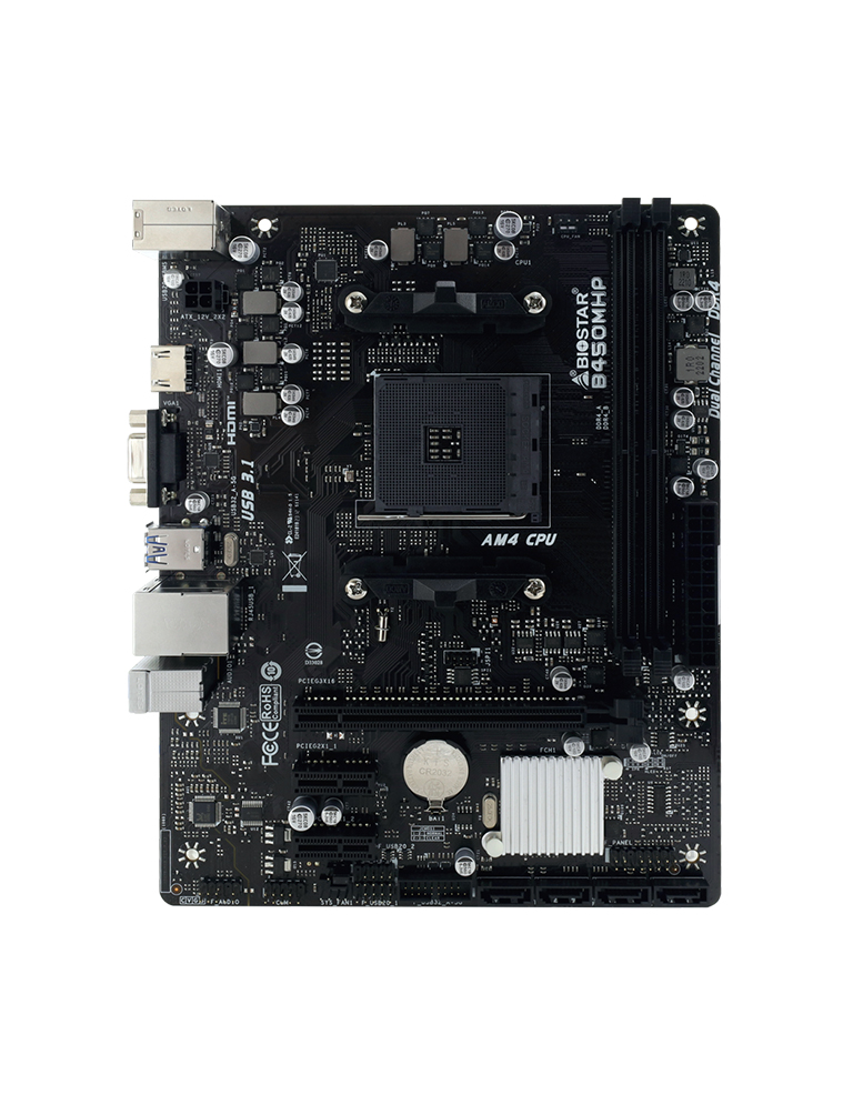 Biostar B450MHP AMD B450 DDR4 USB 3.2 HDMI/VGA PCI 3.0 AM4 Anakart - Bbi.Isl.Ank.Amd.0057
