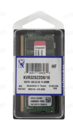 KINGSTON KVR32S22D8/16 16GB (Tek Parça) DDR4 3200Mhz Notebook Bellek - 29675