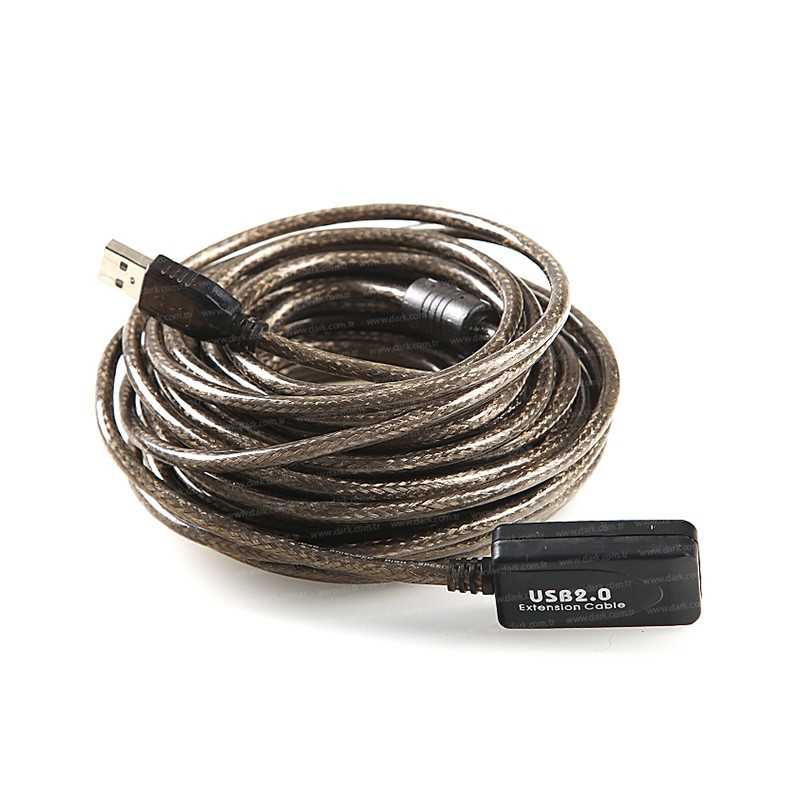 Dark10 Metre USB 2.0 Aktif Uzatma Kablosu [DK-CB-USB2EXTL10A] - DK-CB-USB2EXTL10A
