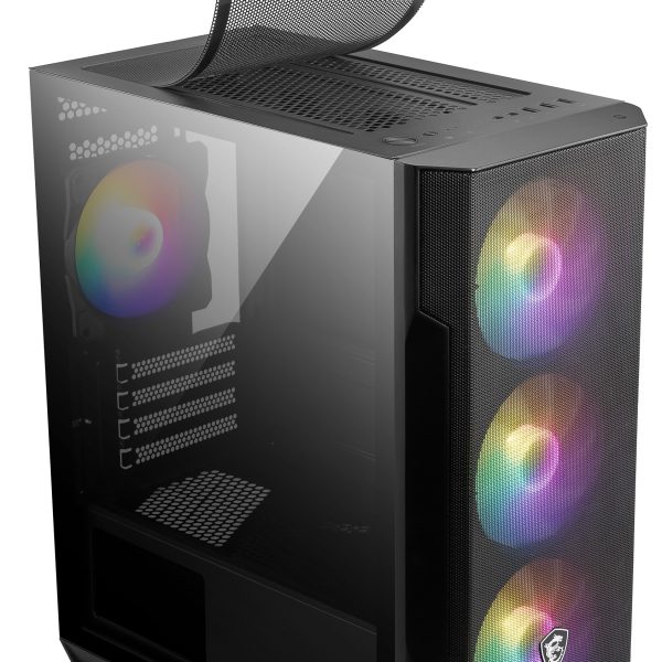 MSI MAG FORGE M100R 4x120mm ARGB Fan PSU Yok Micro ATX Gaming Kasa - MAG FORGE M100R