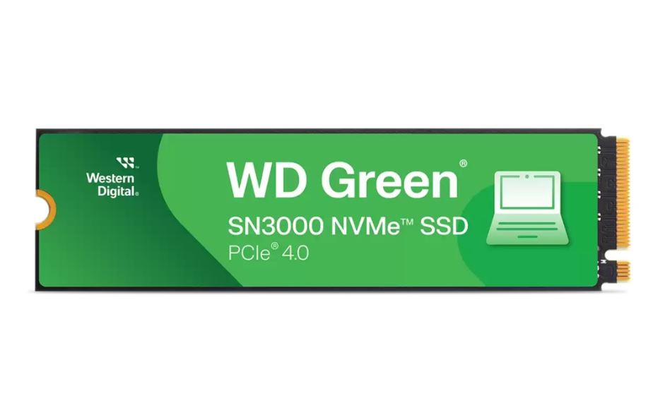 WESTERN DIGITAL WDS100T4G0E Green SN3000 M.2 1TB (5000/4200MB/s) PCIe + NVMe SSD Disk (22x80MM) - 38941