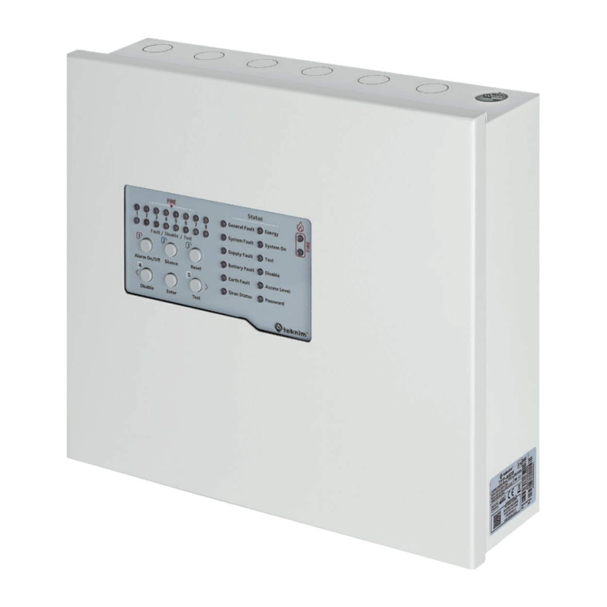 TEKNİM TFP-4408 8 BÖLGELİ KONVANSİYONEL YANGIN ALARM PANELİ - TFP-4408