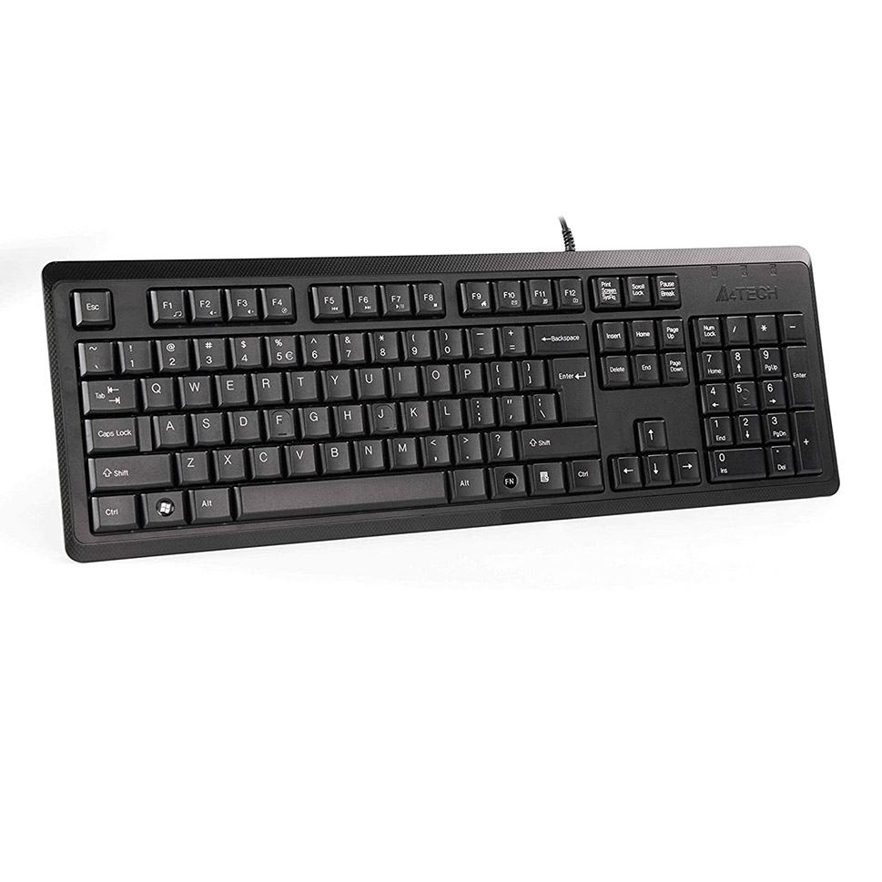 A4 TECH KR-92 Q  MM Fonksiyon tuşlu USB Siyah Klavye - KR-92