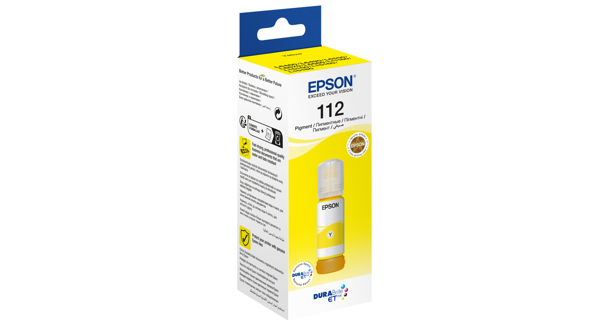 EPSON T06C44 (112) EcoTank Yellow Sarı Şişe Mürekkep 70 ml - C13T06C44A