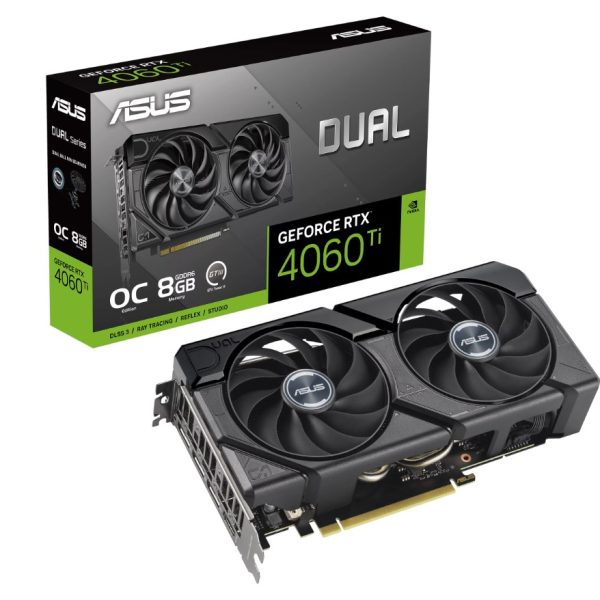 Asus DUAL-RTX4060-O8G-EVO 8GB 128Bit GDDR6 DP/HDMI PCI 4.0 Ekran Kartı - Bbi.Isl.Ekr.Nvd.0129