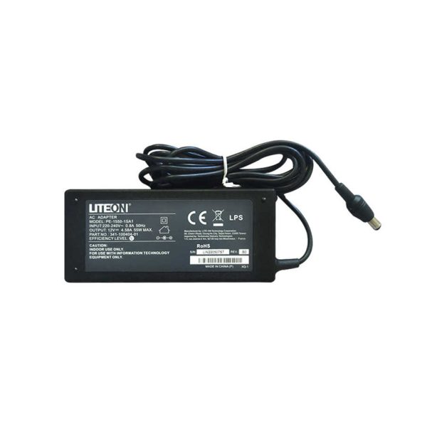 Oem DL-5A 12V 4.58A Güvenlik Kamera Plastik Adaptör - PE-1550-1SA1
