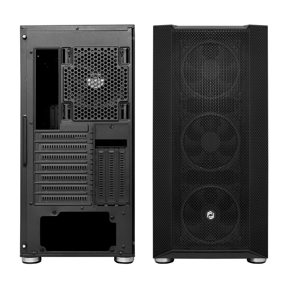 Frisby 650W 80+ 4x12cm Dual RGB Fan Mesh ATX Gaming Kasa [FC-9405G] (BLK) - FC-9405G_BLK