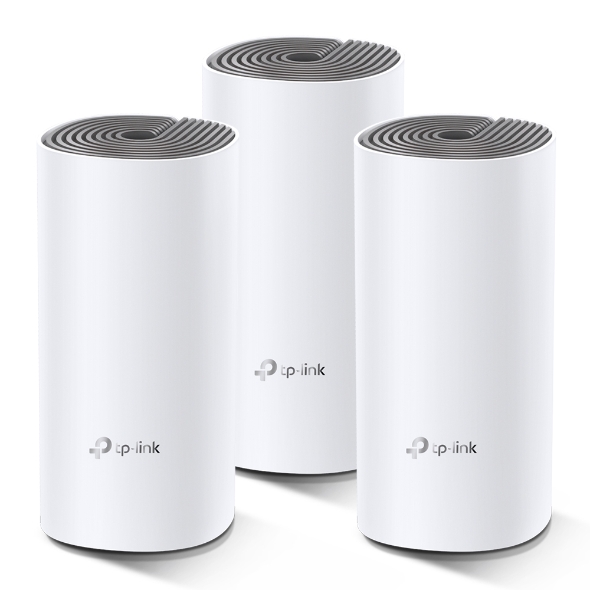 Tp-Link Deco E4(3-pack) AC1200 Whole Home Mesh Wi-Fi System (3X)(Menzil Genişlet - Net.Acc.Men.0004