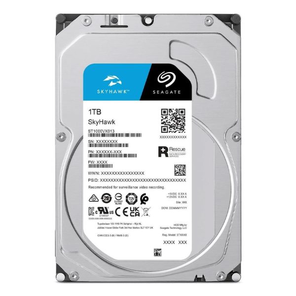 SEAGATE SKYHAWK 1 TB 64MB 5400RPM  SATA3.0 7/24 DVR