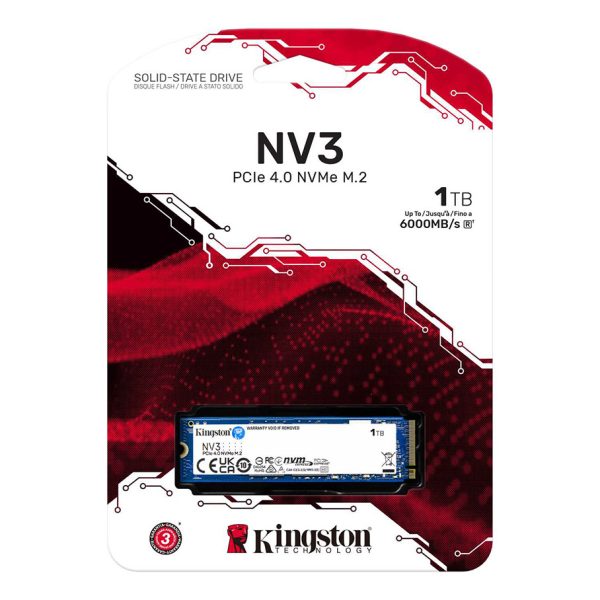 KINGSTON SNV3S 1TB NV3 NVMe 6000/4000MB/s SNV3S/1000G (M.2 2280) - SNV3S/1000G