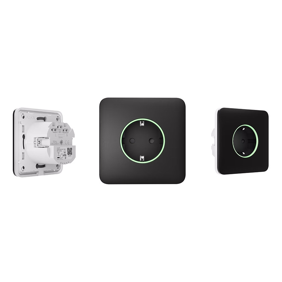 AJAX Outlet Socket (type F) - Siyah - OutletS