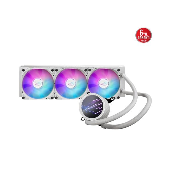 Asus ROG RYUO III 360 ARGB ANIME MATRIX Led Ekran Adreslenebilir RGB Fan (Beyaz) - Bbi.Isl.Sog.0034