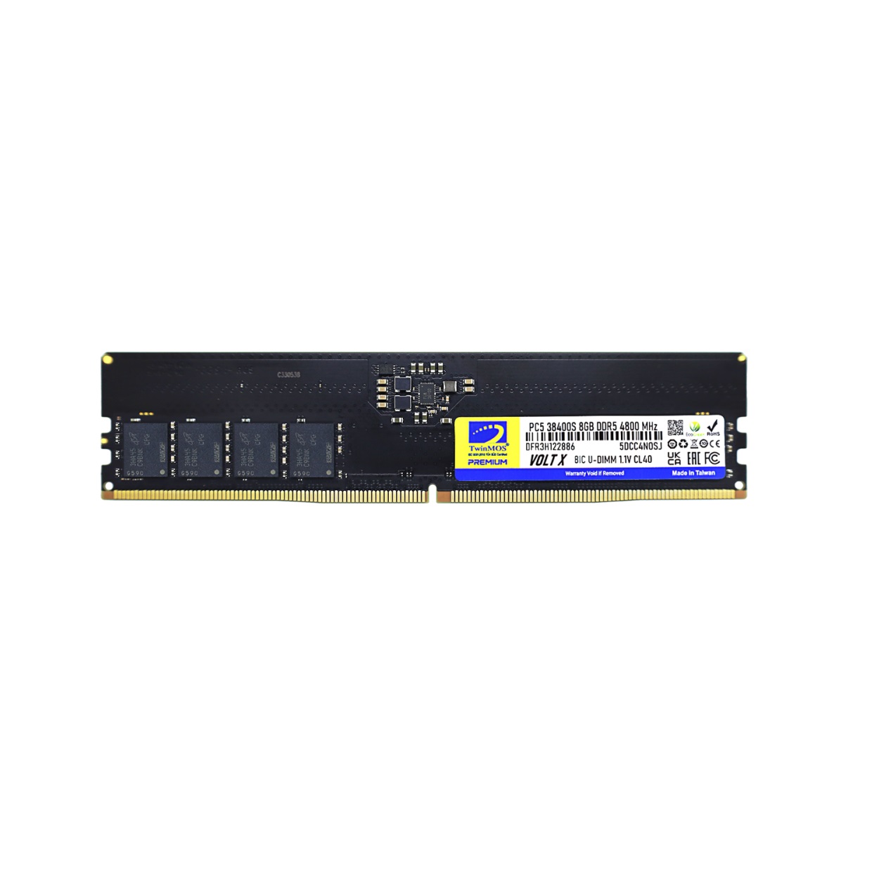 Twinmos 8GB 4800Mhz DDR5 Kutulu PC Bellek (TMD58GB4800U40) - TMD58GB4800U40